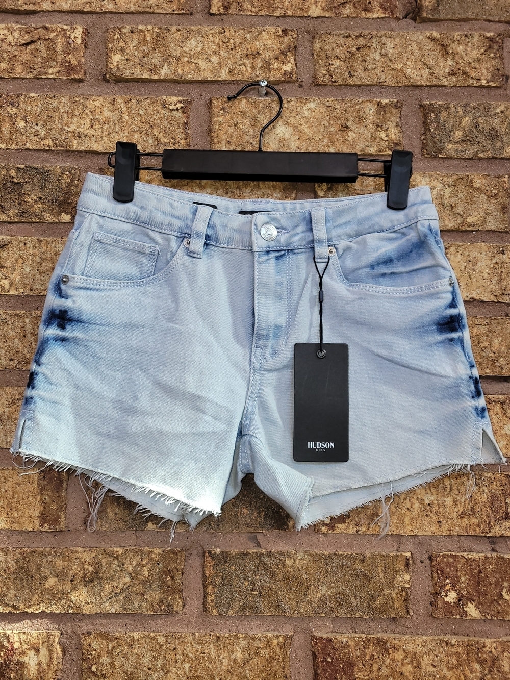 Hudson Jeans Yemisi Cut Off Denim Shorts Light Blue Size 16 Kids/Youth NWT